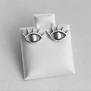 Sterling Silver All Seeing Eye Earrings